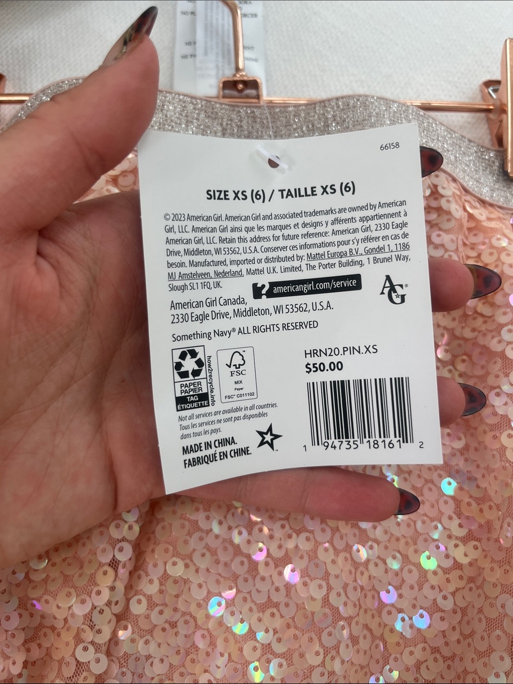 Girls American Girl x Something Navy Holiday Sequin Set - Picture 5 of 6